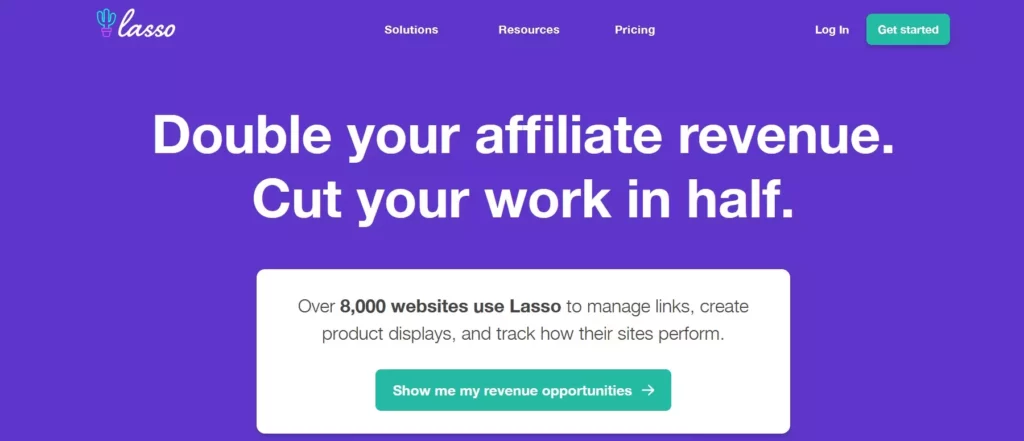 Screenshot Lasso Affiliate Linke Management Tool